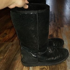 UGG UNIQUE snakeskin boots